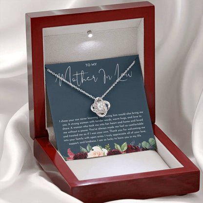 To My Mother In Law - Love Knot Necklace