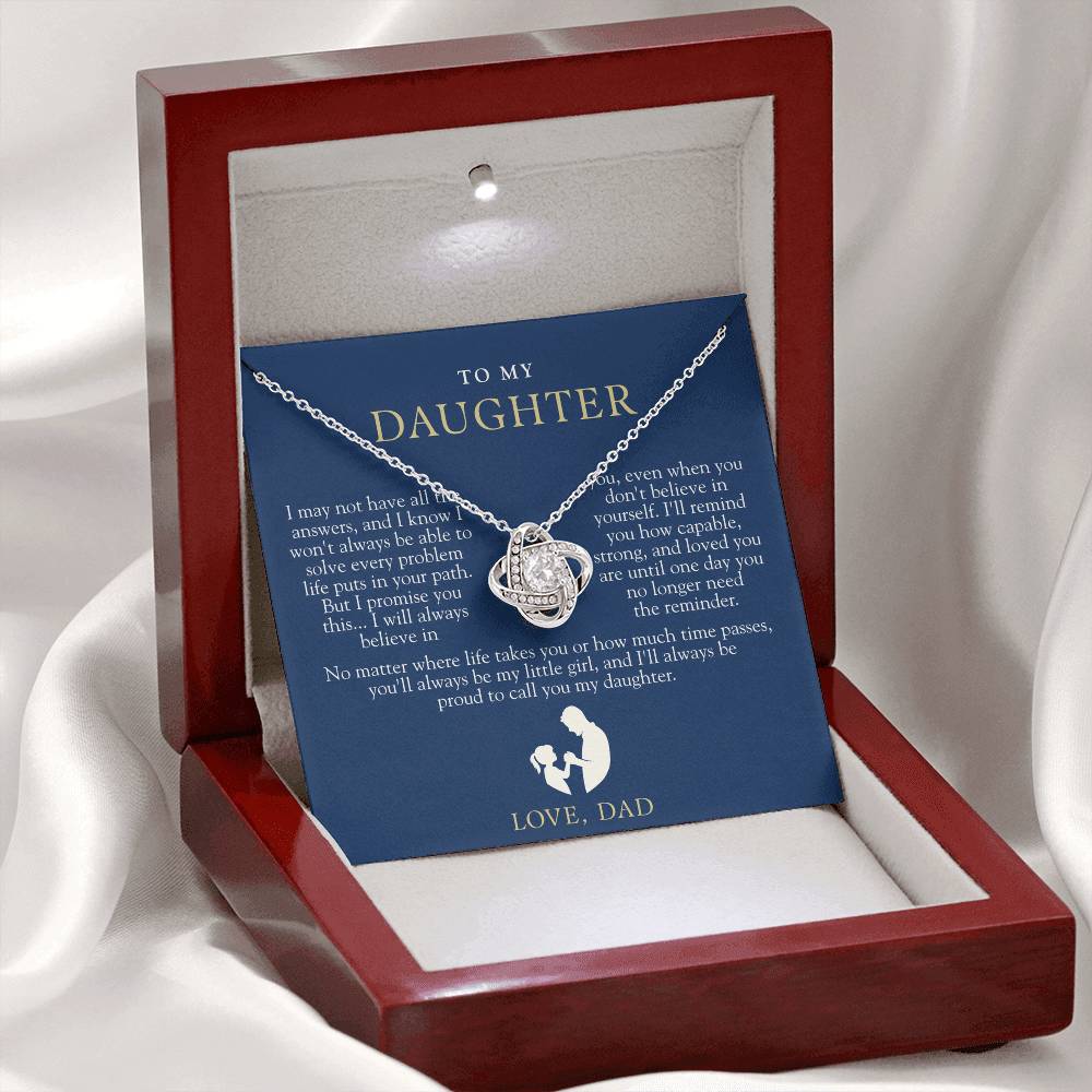 To My Daughter From Dad | Always Proud Navy & Gold