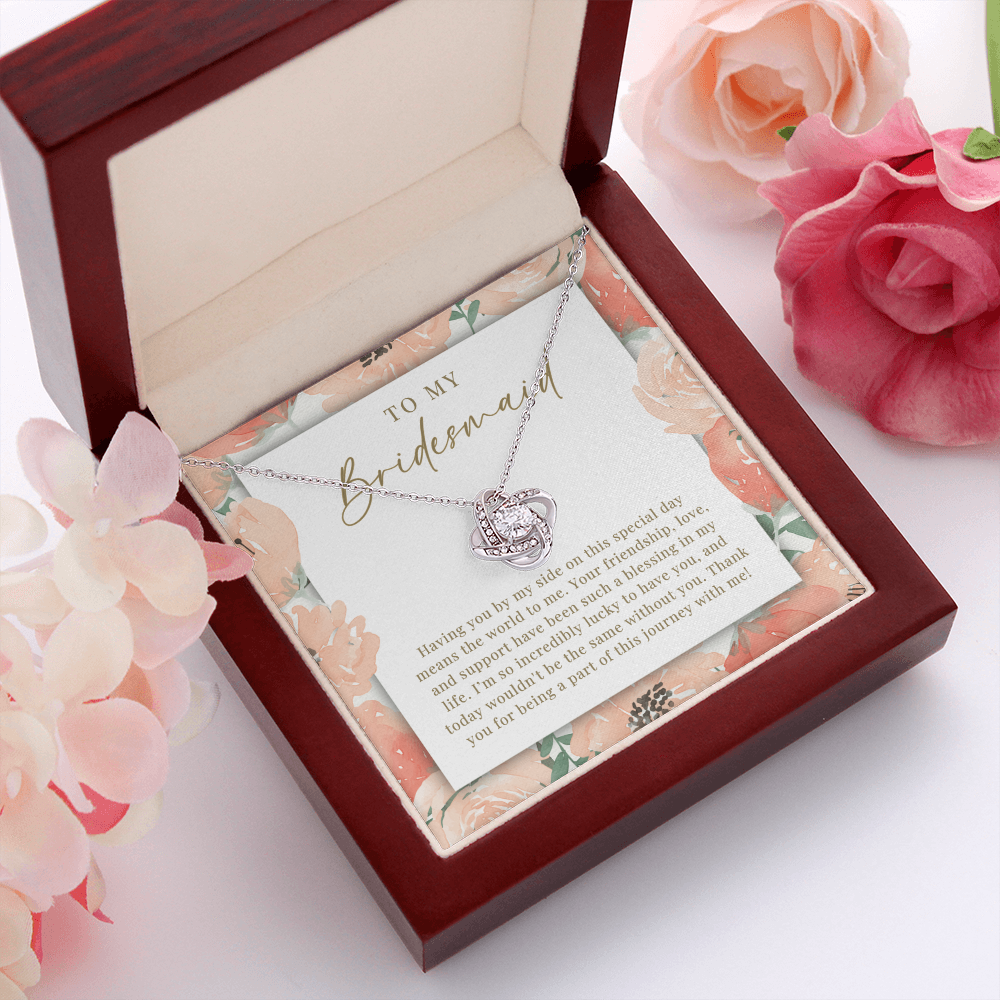 Bridesmaid Necklace | Such A Blessing Peachy Floral