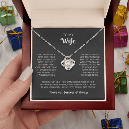 To My Wife - Love Knot Necklace