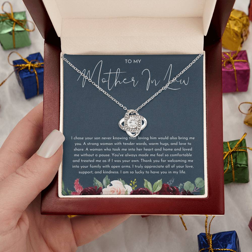 To My Mother In Law - Love Knot Necklace