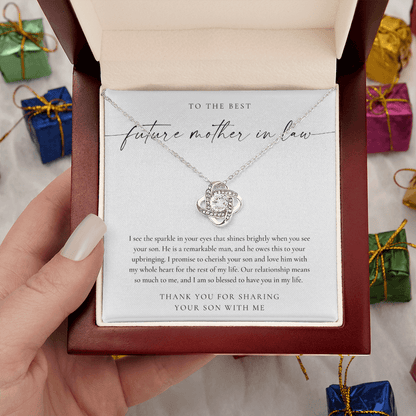 Future Mother In Law Gift - Love Knot Necklace