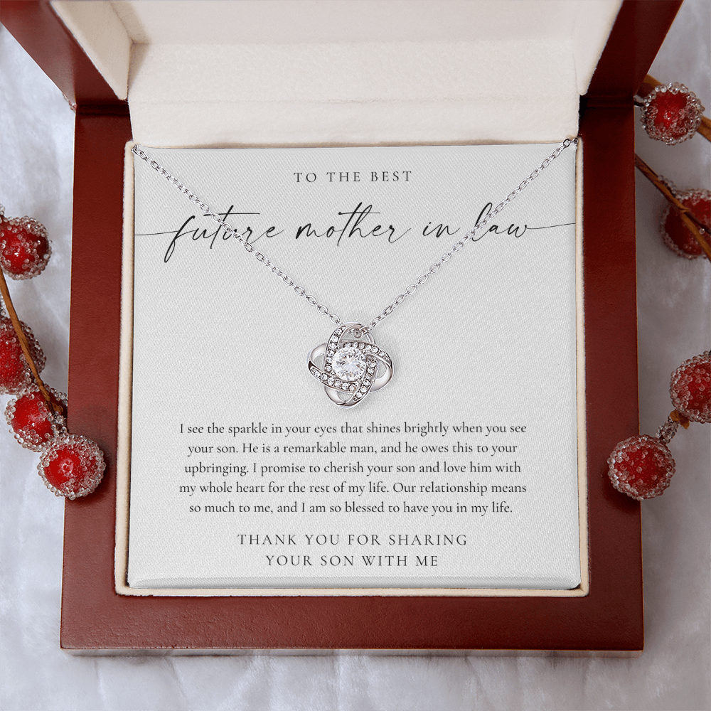 Future Mother In Law Gift - Love Knot Necklace