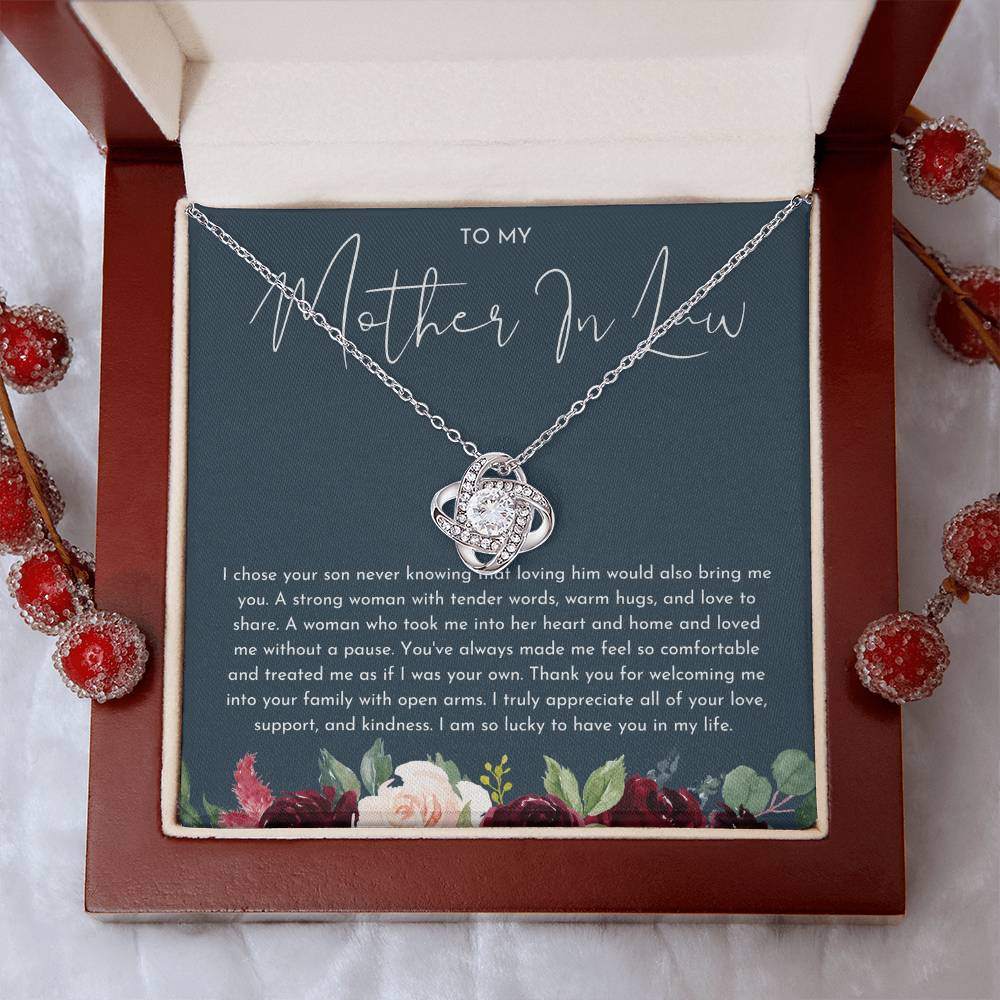 To My Mother In Law - Love Knot Necklace