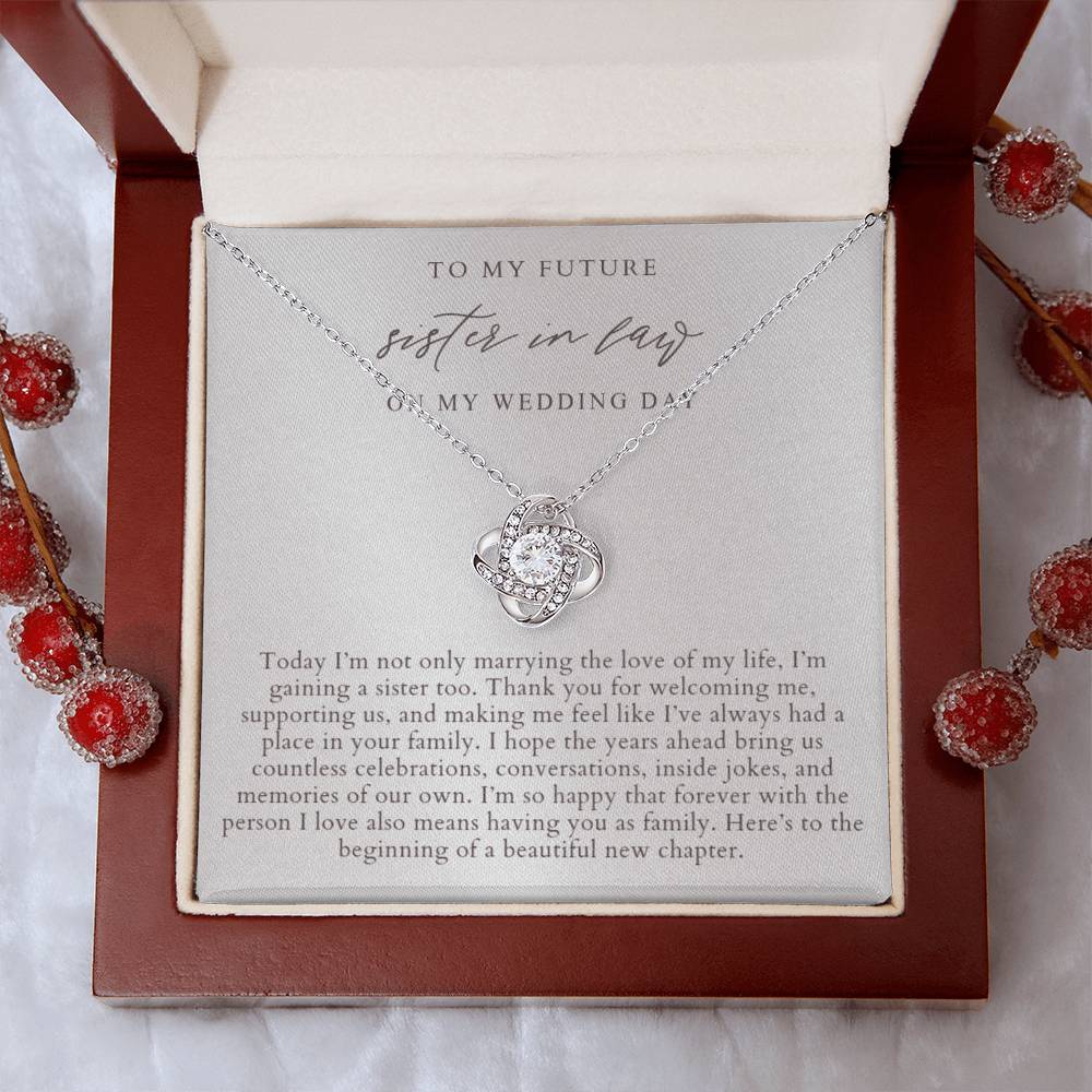 Future Sister In Law Necklace | Elegant Pearlescence