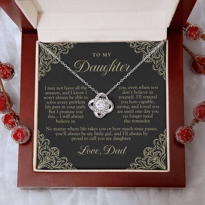 To My Daughter From Dad | Always My Little Girl Black & Gold