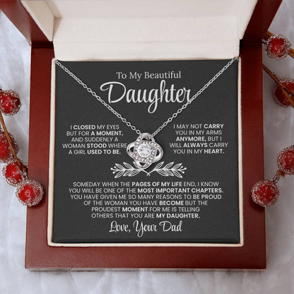 To My Daughter Necklace From Dad (I Closed My Eyes)