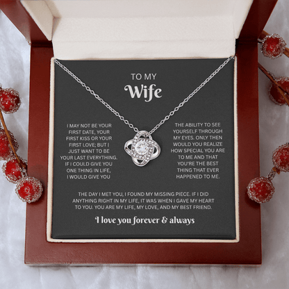 To My Wife - Love Knot Necklace