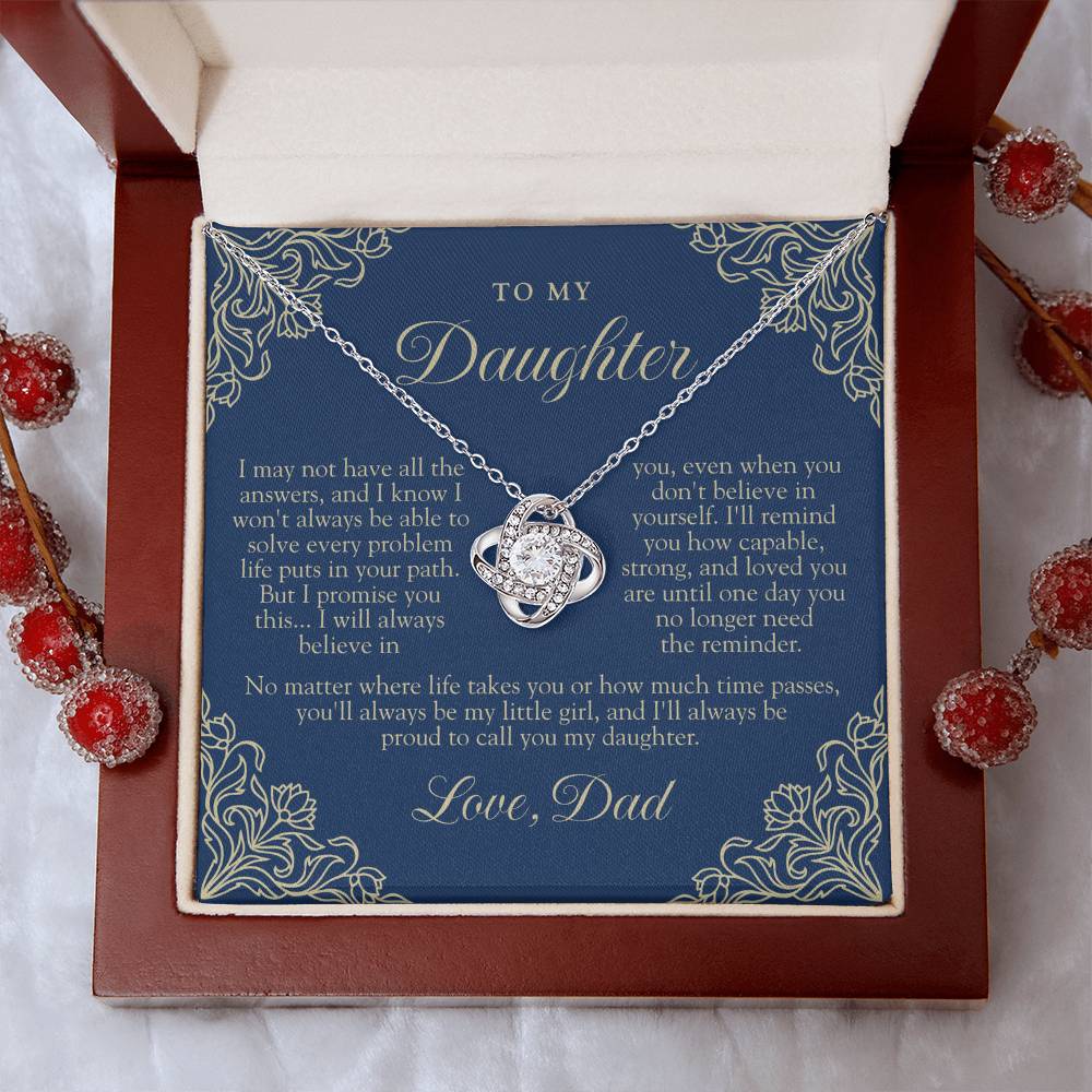 To My Daughter From Dad | Always My Little Girl Navy & Gold