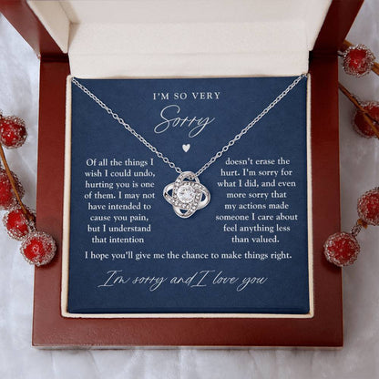 I'm Sorry Apology Necklace | Never Meant To Hurt You Navy