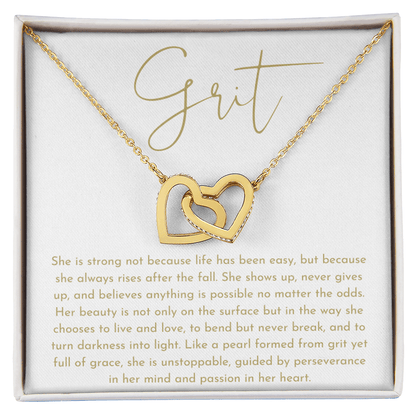 Grit Interlocking Hearts Necklace