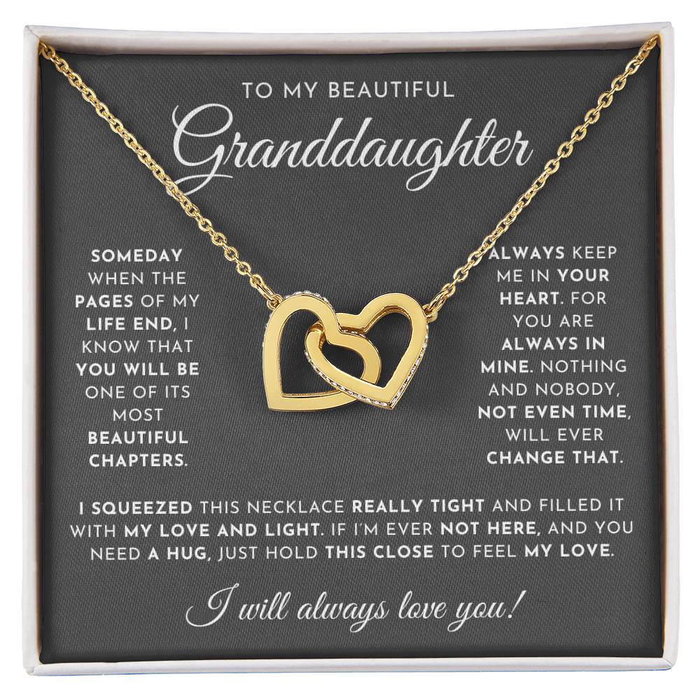 To My Beautiful Granddaughter Necklace