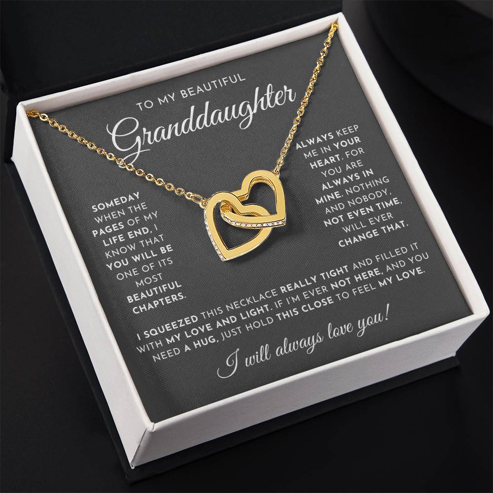 To My Beautiful Granddaughter Necklace