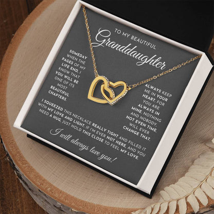 To My Beautiful Granddaughter Necklace