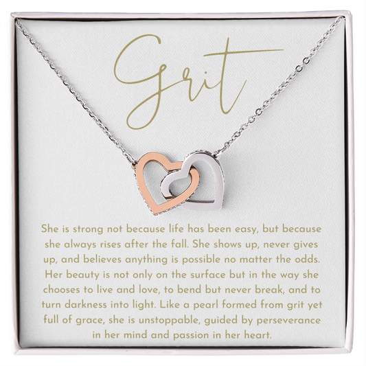 Grit Interlocking Hearts Necklace