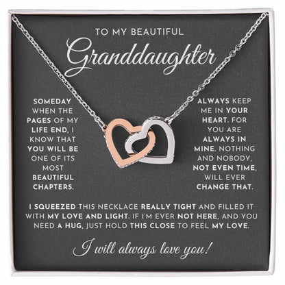 To My Beautiful Granddaughter Necklace