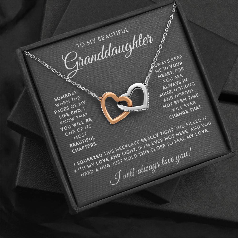 To My Beautiful Granddaughter Necklace