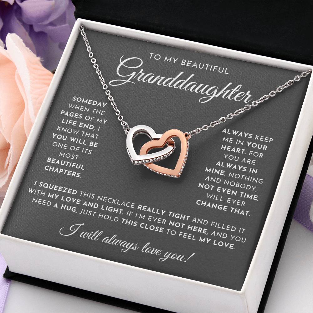 To My Beautiful Granddaughter Necklace