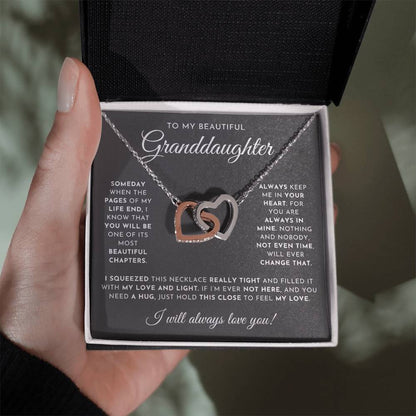 To My Beautiful Granddaughter Necklace