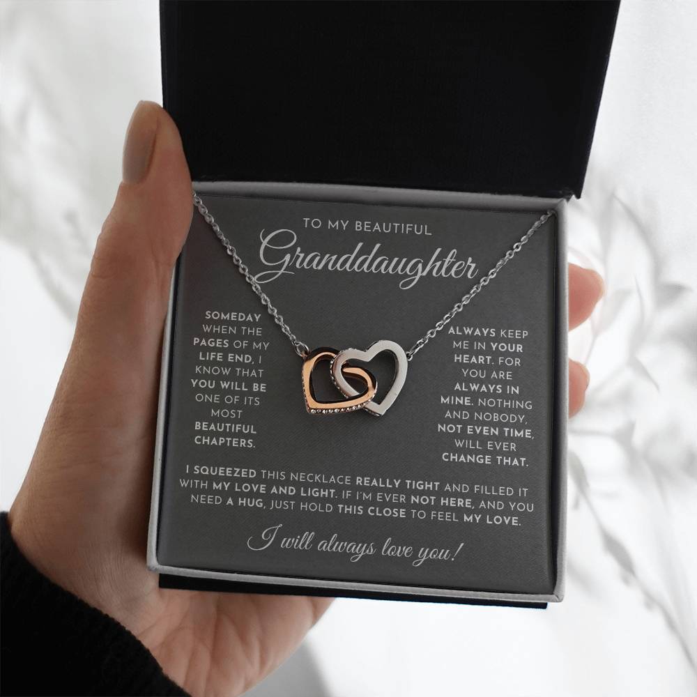 To My Beautiful Granddaughter Necklace