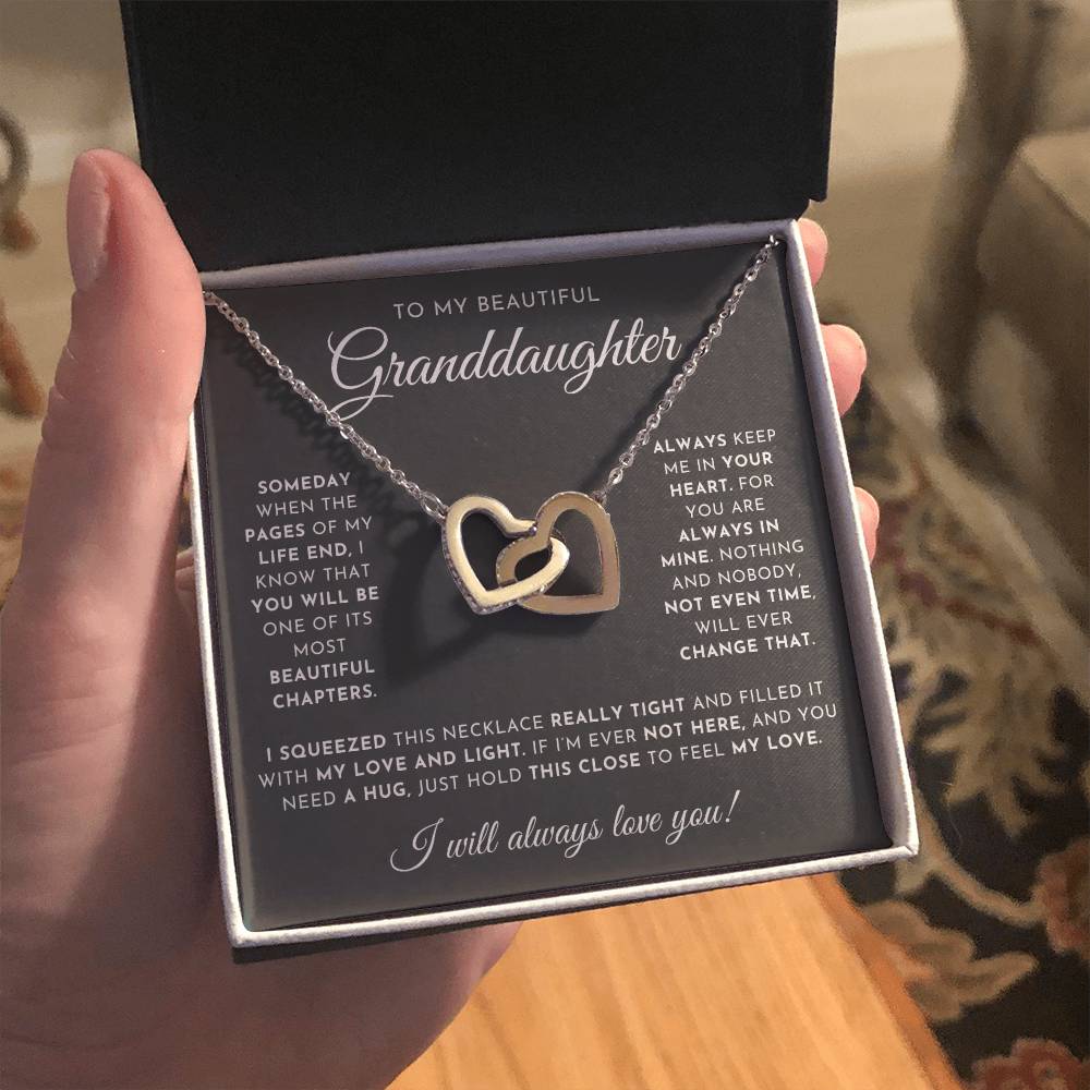 To My Beautiful Granddaughter Necklace