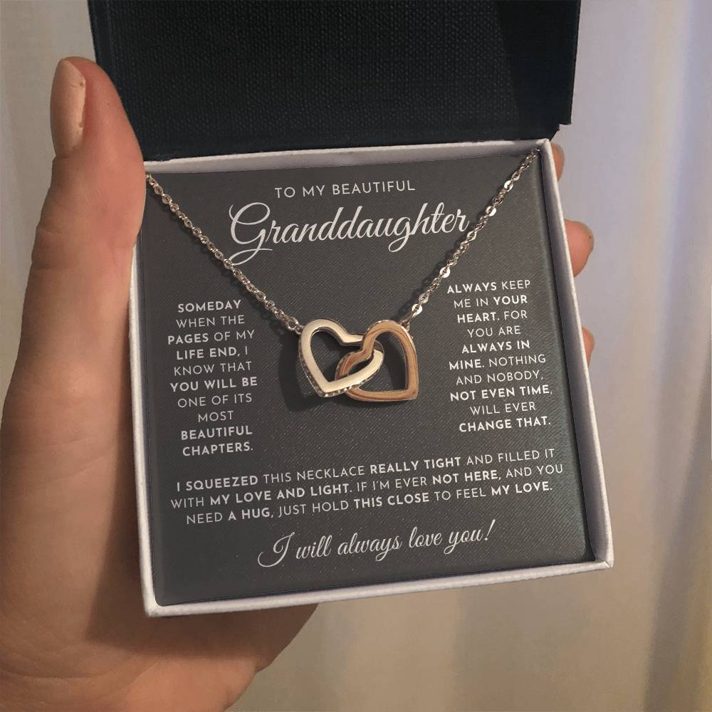 To My Beautiful Granddaughter Necklace