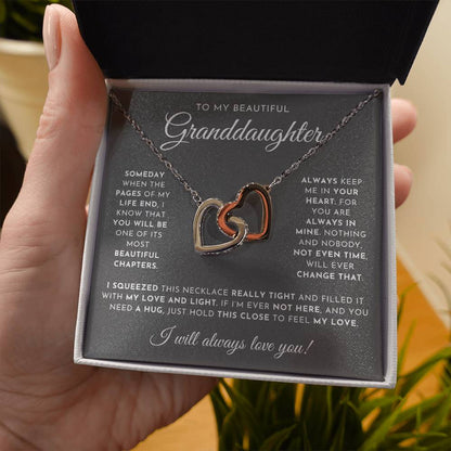 To My Beautiful Granddaughter Necklace