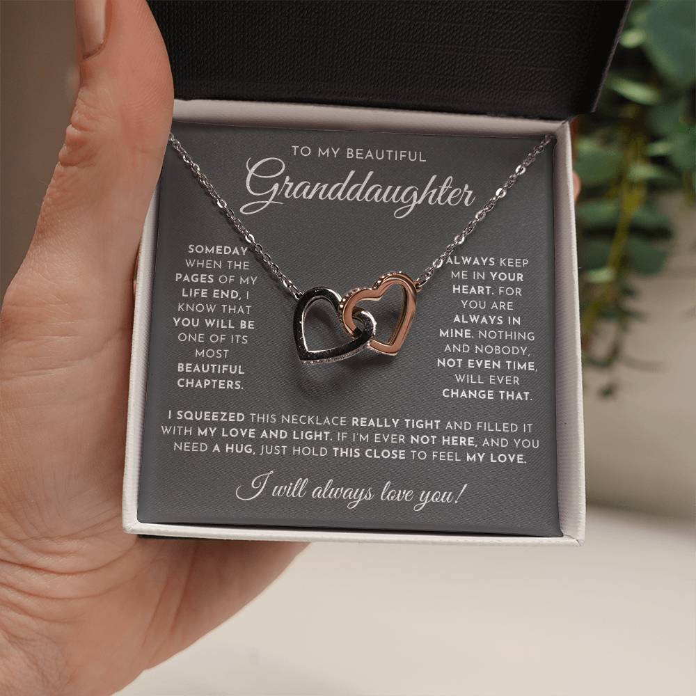 To My Beautiful Granddaughter Necklace