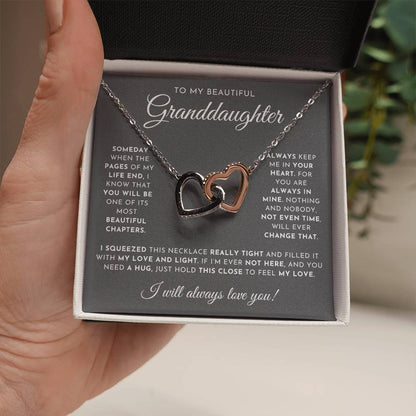 To My Beautiful Granddaughter Necklace