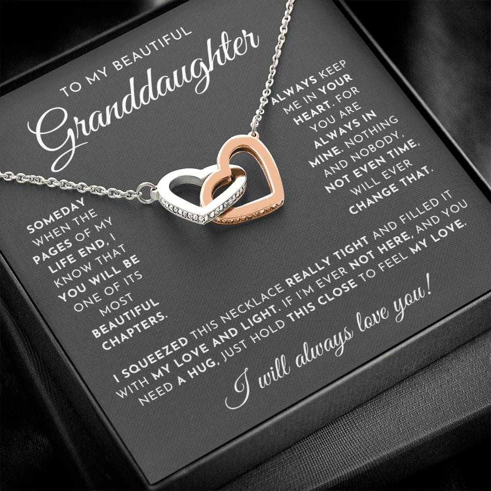 To My Beautiful Granddaughter Necklace