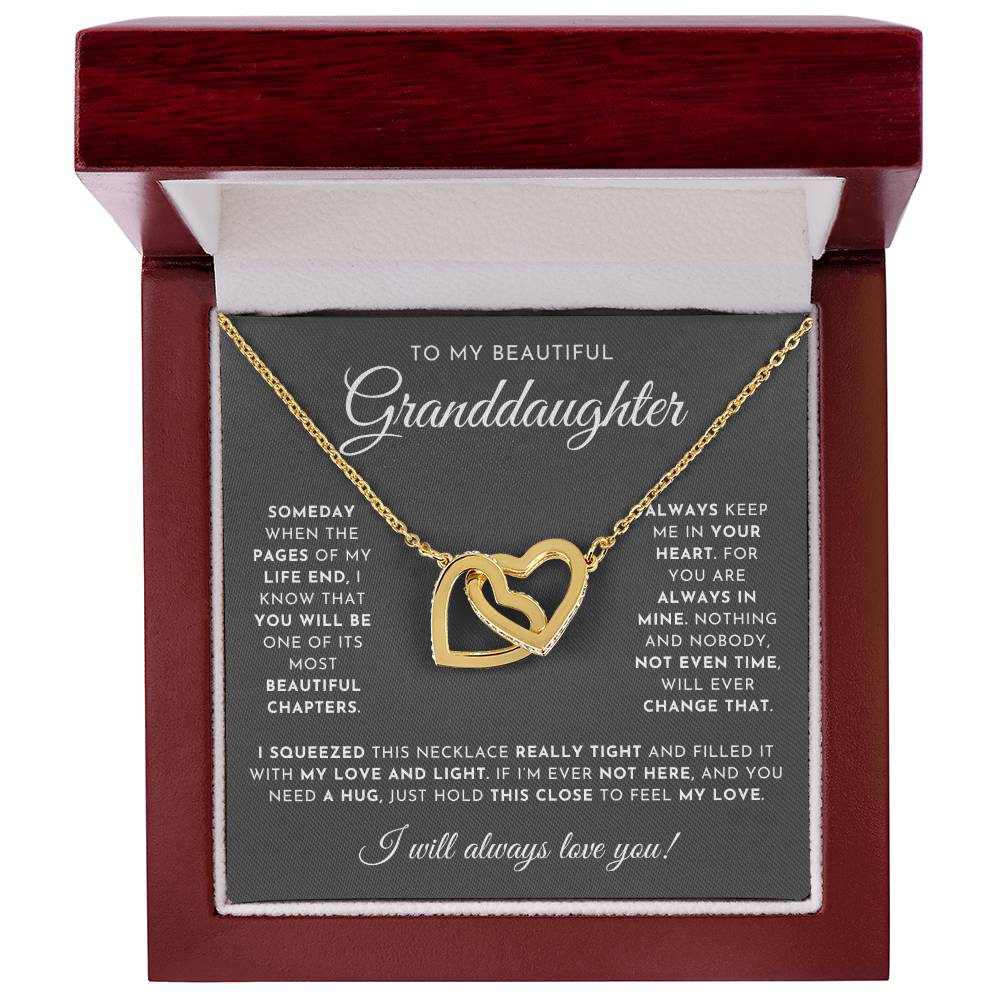 To My Beautiful Granddaughter Necklace