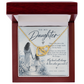 To My Daughter (There Will Come A Day) Interlocking Hearts Necklace