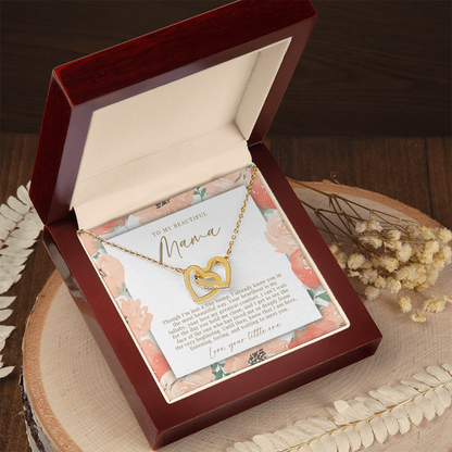 Mama Interlocking Hearts Necklace From The Bump | Peachy Floral