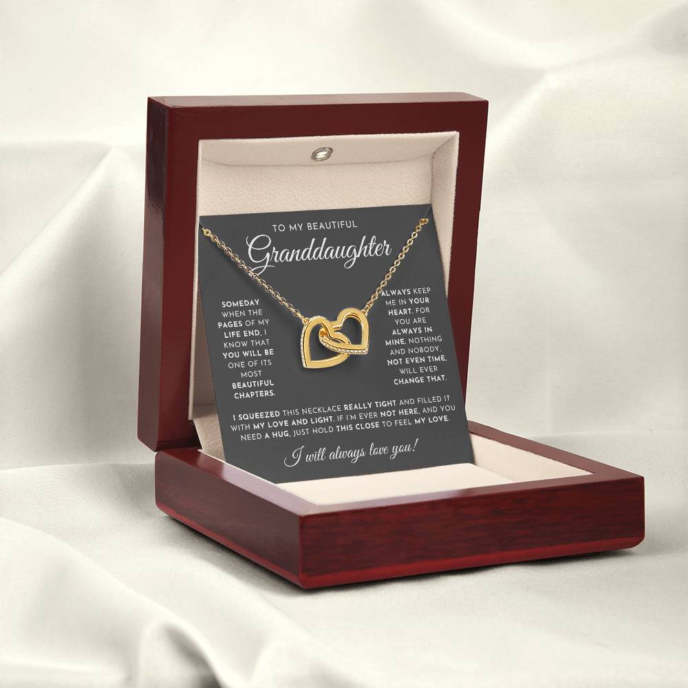 To My Beautiful Granddaughter Necklace