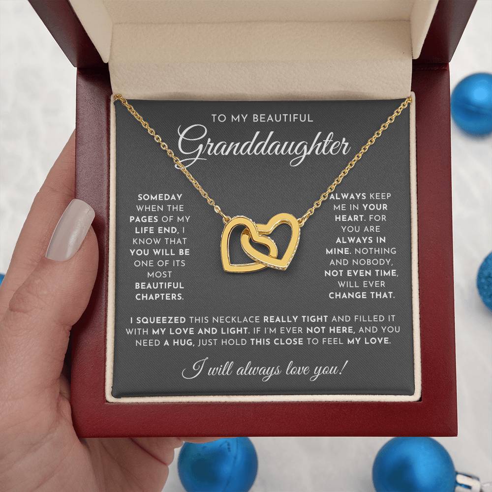 To My Beautiful Granddaughter Necklace