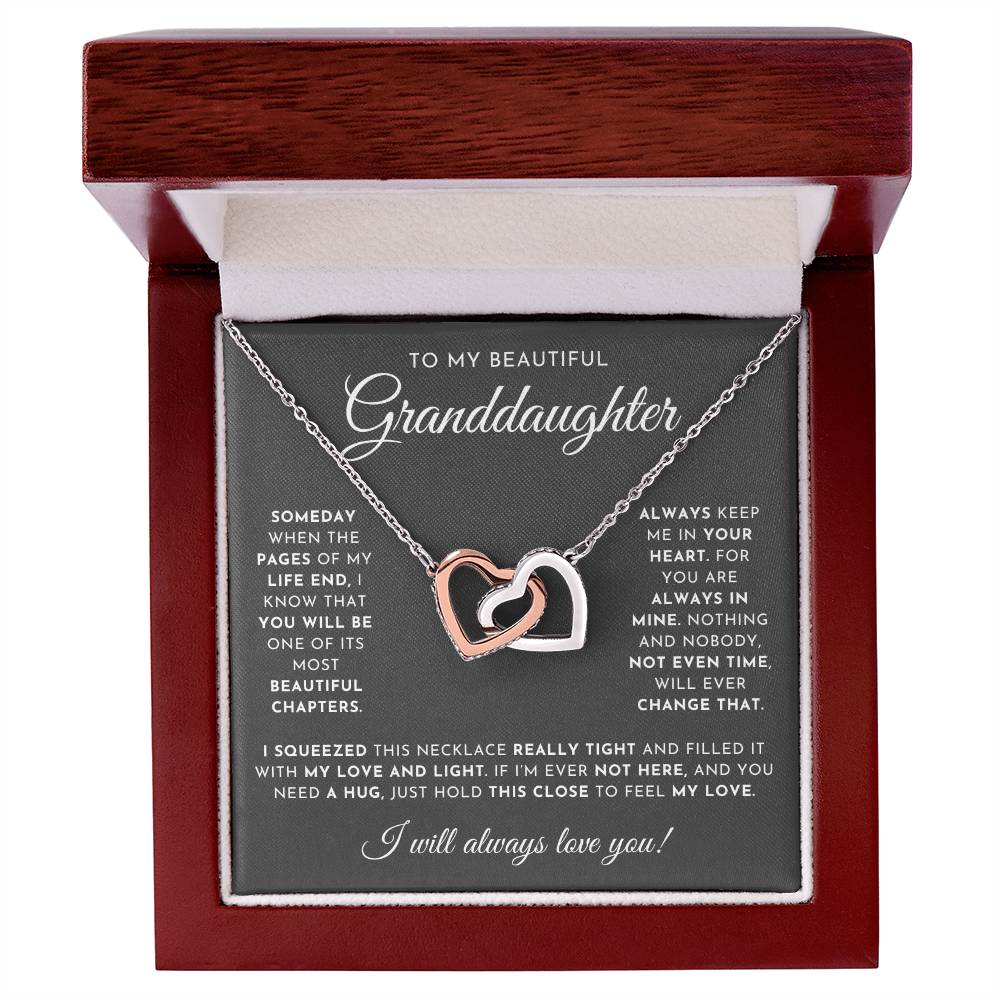 To My Beautiful Granddaughter Necklace