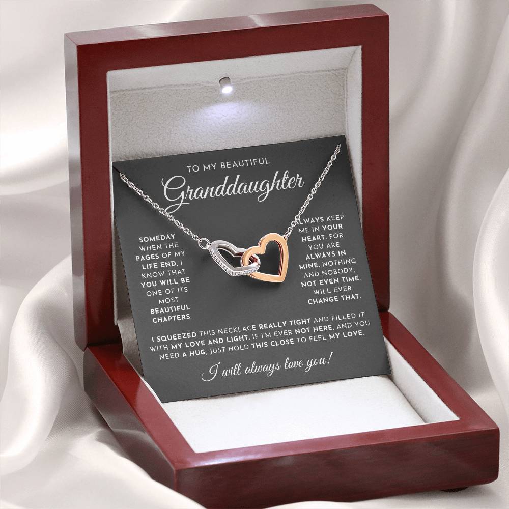 To My Beautiful Granddaughter Necklace