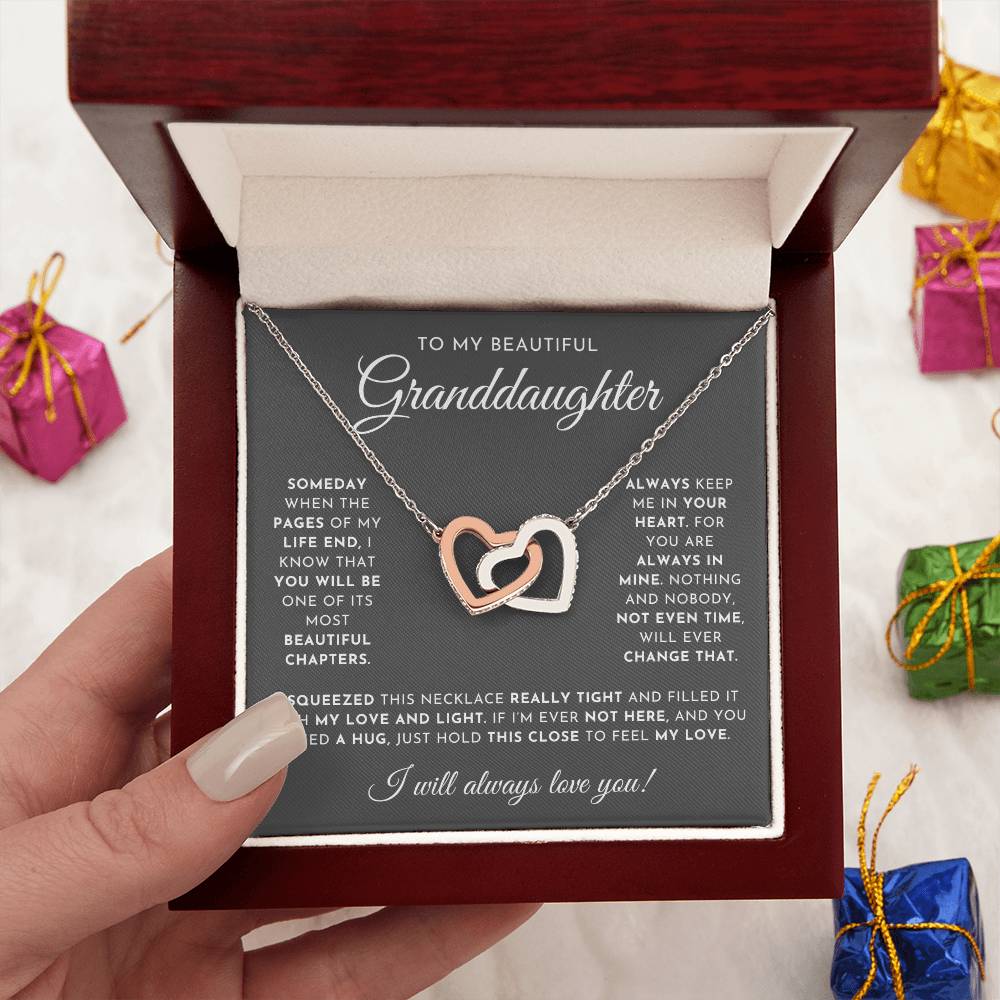 To My Beautiful Granddaughter Necklace
