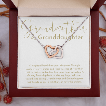 Bond Between Grandmother And Granddaughter Necklace