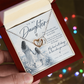 To My Daughter (There Will Come A Day) Interlocking Hearts Necklace
