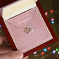Daughter Interlocking Hearts Necklace | Forever Connected Blush & Floral