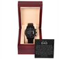 Dad Chronograph Watch | The Time You Gave Me Black Lace