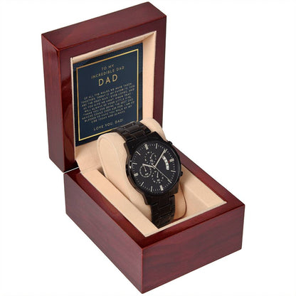 Dad Wedding Gift From Bride (Of All The Walks) Chronograph Watch