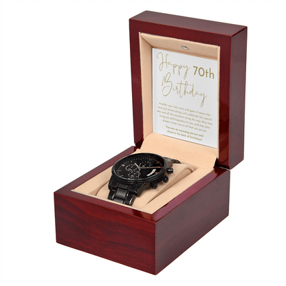 Happy 70th Birthday Gift Chronograph Watch