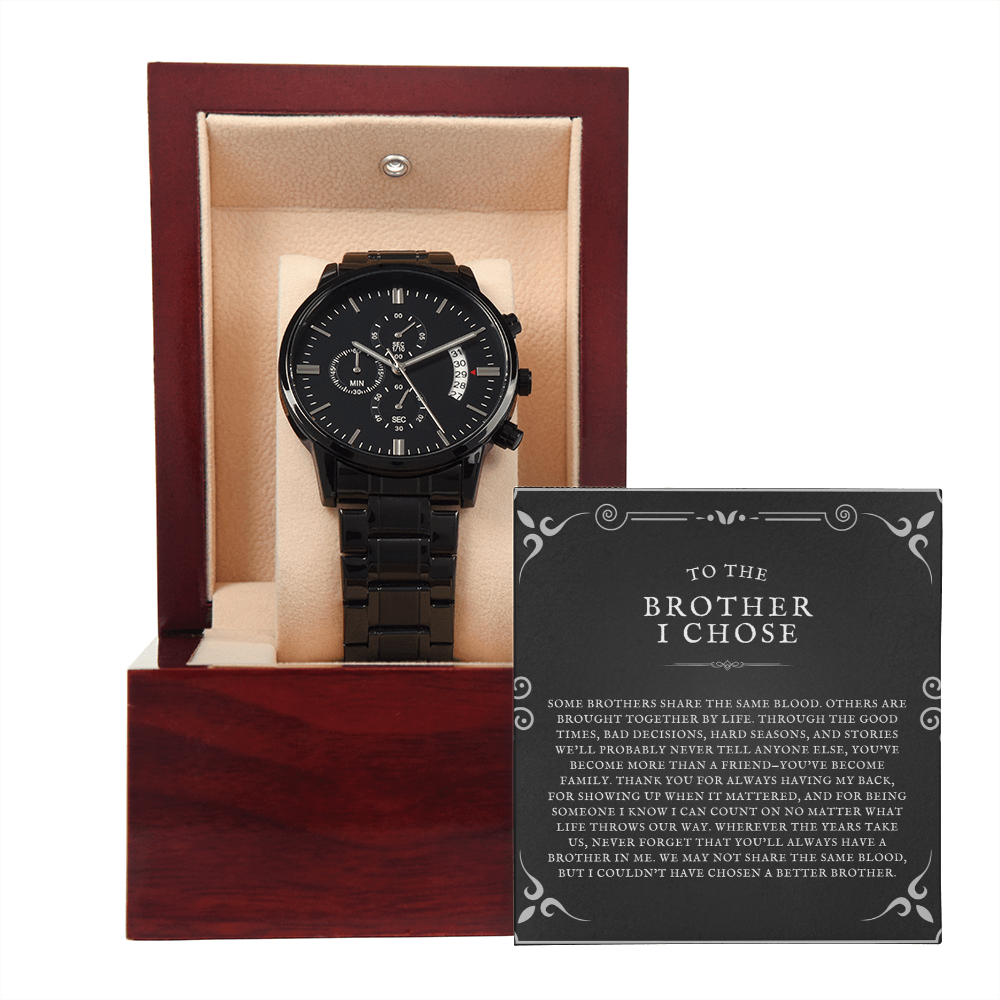 The Brother I Chose Friend Chronograph Watch