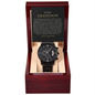 Grandson From Grandpa Chronograph Watch | The Man You're Becoming Black & Gold
