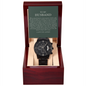 Husband Chronograph Watch | The Best Is Yet To Come Hunter Green