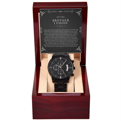 The Brother I Chose Friend Chronograph Watch