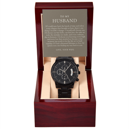 Husband Anniversary Chronograph Watch | I'd Choose You Again Taupe