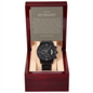 Husband Anniversary Chronograph Watch | I'd Choose You Again Taupe